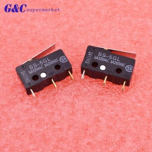 2PCS/5PCS OMRON SS-5GL Mini Limit Switch For 3D Printer RepRap / CNC / RC diy electronics