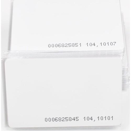 20pcs/Lot TK4100 4102 /EM 4100 Chip RFID 125KHz Blank Card Thin PVC ID Smart Card