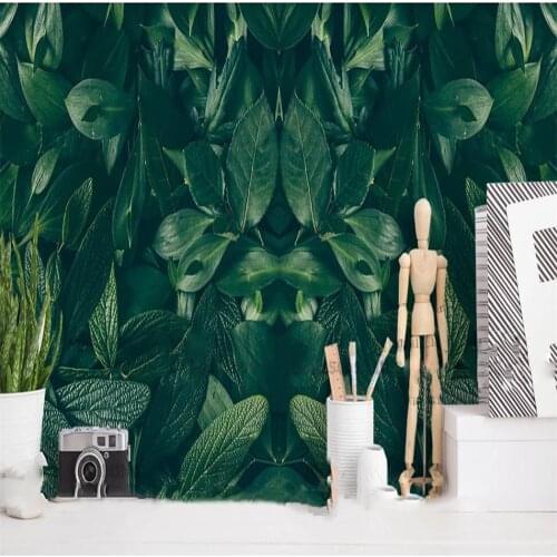Milofi custom 3D wallpaper mural tropical leaves rural wallpaper decorative painting for living room bedroom decoration wallpape