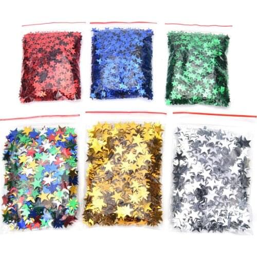 6mm/ 10mm Stars Table Confetti Sprinkles Birthday Party Wedding Decoration Blue Gold Silver Green Metallic Stars
