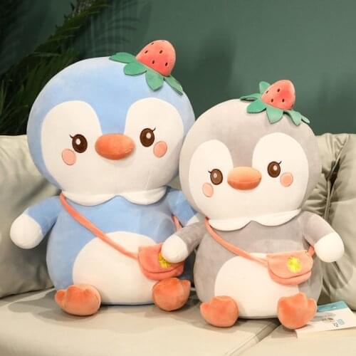 65cm Cute Big Soft Fat Penguin Plush Toys Stuffed Cartoon Animal Doll Fashion Toy for Kids Baby Lovely Christmas Birthday Gift