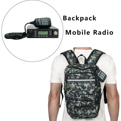 ABBREE 25W Backpack Packable FM VHF/UHF Dual Band ham Amateur Car Mobile Radio Transceivers 12000 battery
