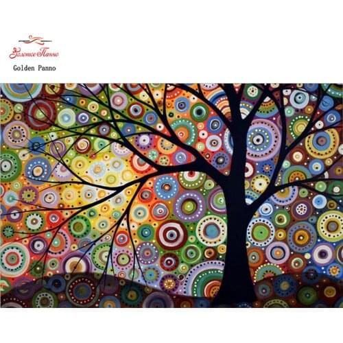 Diamond Painting Full Square 5D Diy Daimond Embroidery Diamant Mosaic Sale Displasy Broderie Diamant Colorful Dream Tree 03