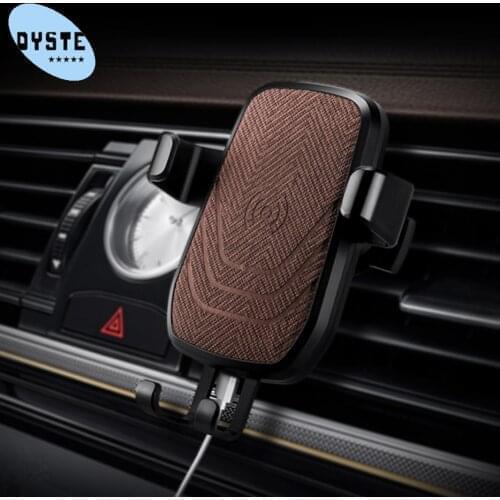 QI Wireless Charger Car Holder for Samsung S10 S9 iPhone 11 Pro XS XR for huawei P40 Pro Xiaomi 10 Pro Wireless Charger Car Vent