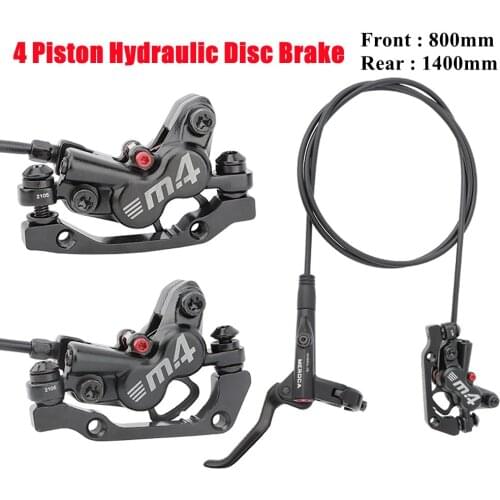 MEROCA M4 Mountain Bike MTB Hydraulic Disc Brake 4-Piston Caliper