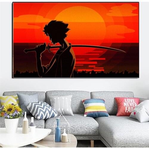 Classic Ryukyu Warrior Crazy Cloud Record Poster Prints Classic Anime Canvas Painting Art Picture Living Room Home Decoration