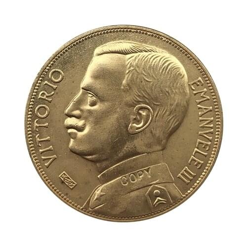 1912 Italy 50 Lire coins COPY 28MM