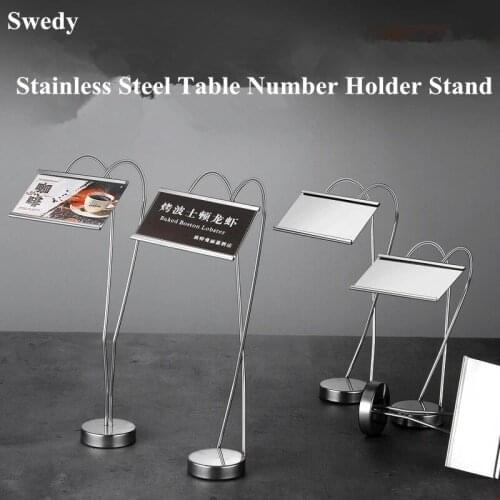 Table Number Stand Place Card Holders Picture Photo Holder Stand Tabletop Buffet Menu Name For Restaurants, Weddings, Banquets