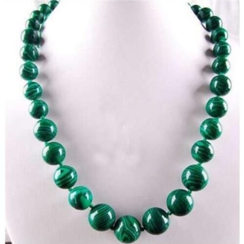 Women Gift jewelry choker anime gem chocker maxi overwatch natural 6-14mm Gorgouese Malachite Necklace