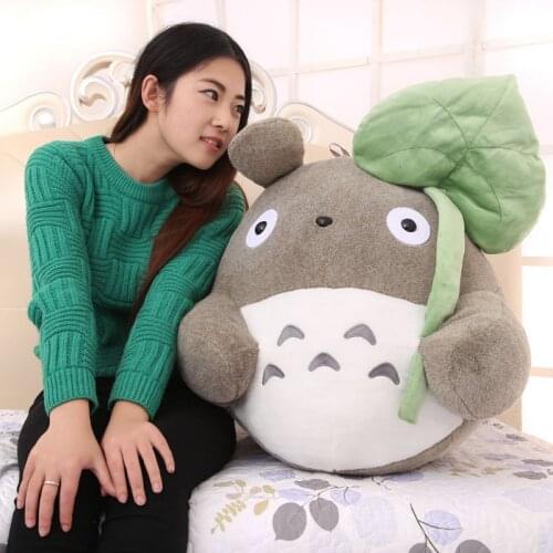 Creative Lotus leaf style about 40cm totoro plush toy soft pillow,birthday gift w5230