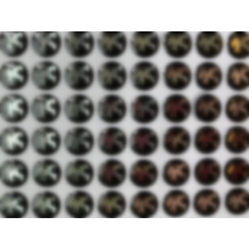 RIOOAK 50/100 pcs 14mm Gutta percha Crystal Emblem Replacement Logo for KD/VVDI Folding Flip Remote Car Key Shell Sticker