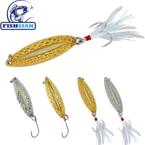 FISHSIAN Lure Fishing Lures Spoon Weights 2.5-20g Bass Fishing Isca Artificial Metal Jig Articulos De Pesca Saltwater Lure Peche