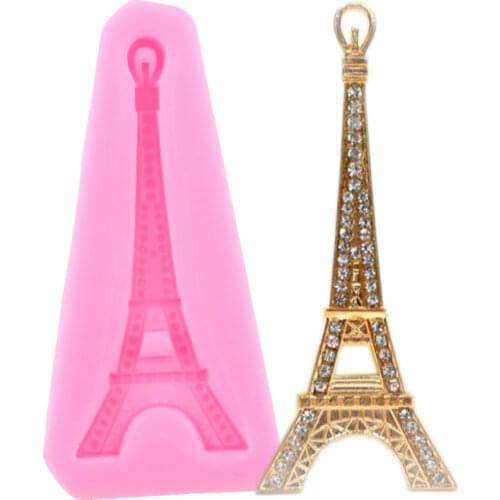 Eiffel Tower Silicone Mold Cake Boder Fondant Molds Cake Decorating Tools Chocolate Gumpoaste Moulds Candy Clay Mould
