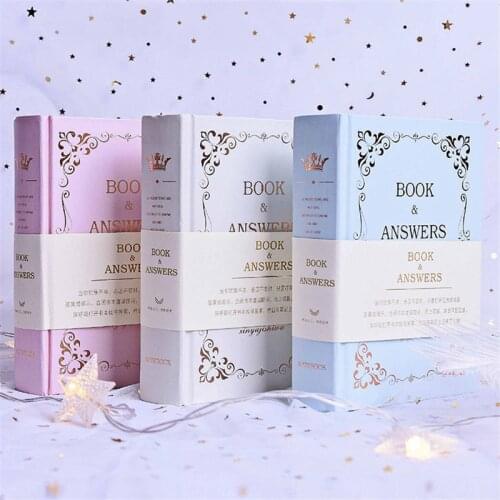 Super Thick 208 Sheets Creative A6 Magic Answer Notebook Journal Diary Planner Blank Page Memo Answers Book Hardcover Stationery