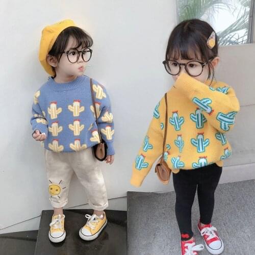Girls Sweater Knitted Top Childrens Clothes 20 Autumn and Winter New kids winter clothes