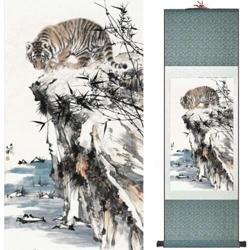 Tiger painting Chinese Art Painting Home Office Decoration painting 2019071904
