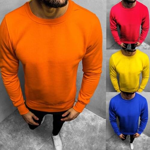 Fashion Brand Mens Hoodies Spring Autumn Male Round neck Casual Sweatshirts Mens Solid Color Sweatshirt Tops D800