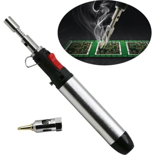 High Temperature Gas Soldering Iron Multi-function Adjustable Cordless Welding Pen Burner Butane Blow Torch Solder Hot Air Gun