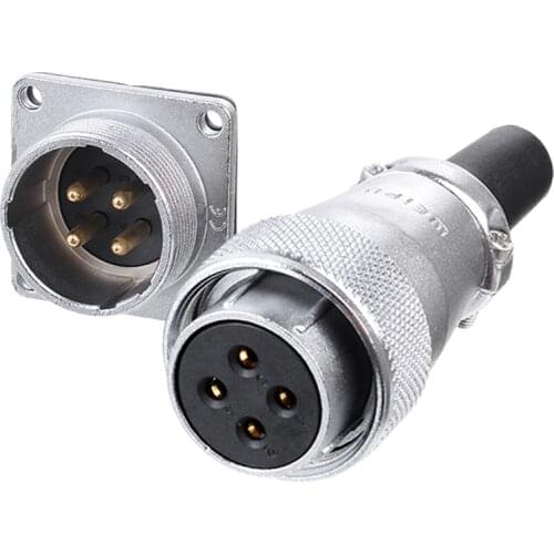 WEIPU WS24 TQ+Z M24 Waterproof AC Power Connector Female Plug Male Socket 2Pin 3Pin 4Pin 9Pin 10Pin 12Pin 19Pin Aviation Adapter