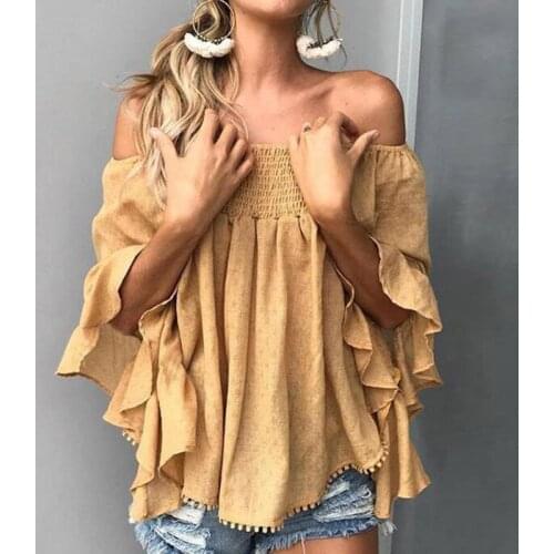 Блузки с открытыми плечами WICCON China At AliExpress