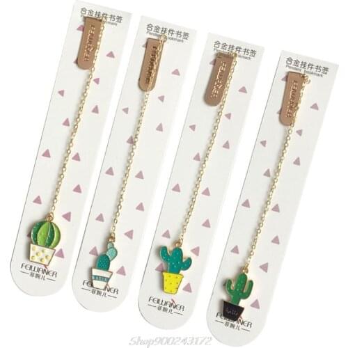 1PC Cute Cactus Bookmarks For Books Paper Page Marker Stationery School Supplies Jy27 20 Dropship