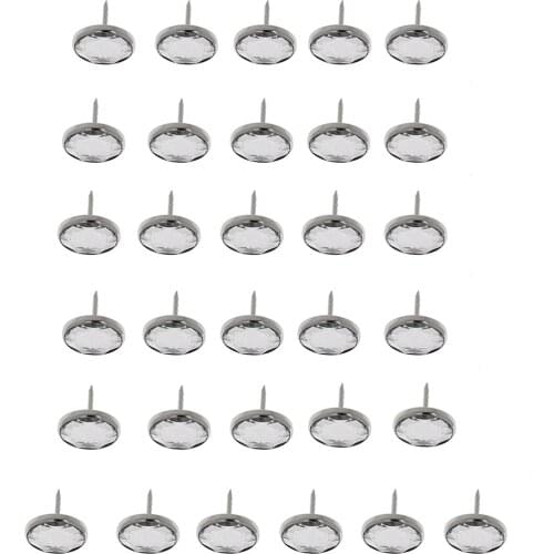 25 Piece Diamante Crystal Diamond Buttons Nail Tacks for Upholstery Headboard Sofa Chair