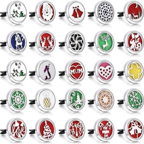 Car Perfume Jewelry Diffuser Stainless Steel Car Air Freshener Perfume Essential Oil Diffuser Love Heart Locket Valentines Day