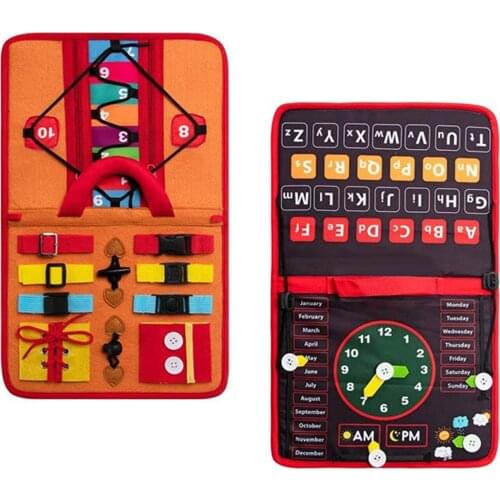 Montessori BusyBoard Early Educational Toys Fine Motor Training Self-Care Ability Preschool Children Kids Sensory Like-minded