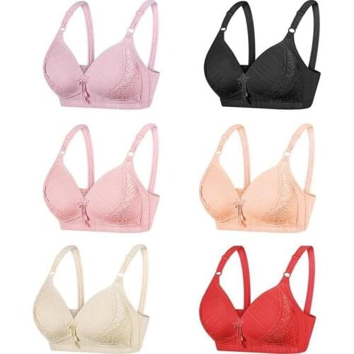 Fashion Women Bra Breathable Brassiere Underwear Large Size Ladies Lace Sexy Bra Embroidery Bow Casual Bra Underwear For Women