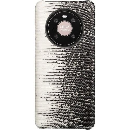 Genuine Lizard Leather Cover Case for Huawei Mate 40 Pro Plus Mate 30 Pro Mate 20 10 Lite P20 P30 P40 P50 Pro P40 Lite Nova 5T