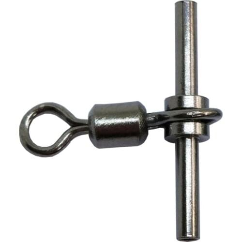 F2015 200pcs/bag Barrel Swivel Cross-line Brass Head and Tuoe Fishing Tackle Fishing Swivel Fishing Accessory