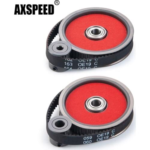 AXSPEED Belt Drive Transmission Gears System Kit for Axial SCX10 1/10 RC Crawler Car 3.17/5.0mm Motor Gear Replacement Parts