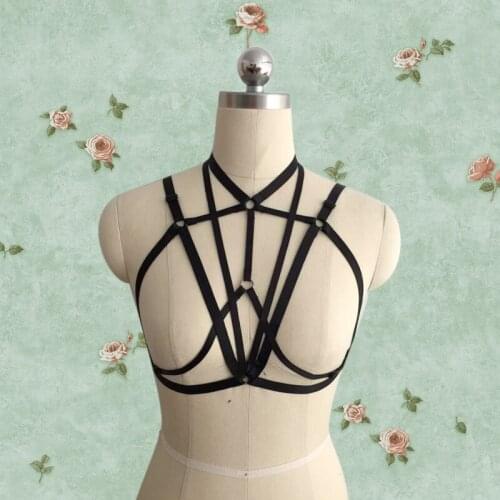 Halloween Costumes cage Bra Harness Cage Bra Corset Bondage Bralette girl sexy fashion body cage harness bondage gothic bra