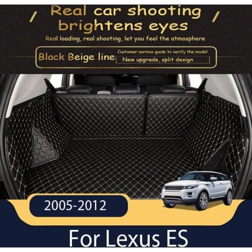 The Trunk Cargo Leather Liner Car Boot Liner Cargo Compartment Floor Carpet Mud For Lexus ES 2005-2020