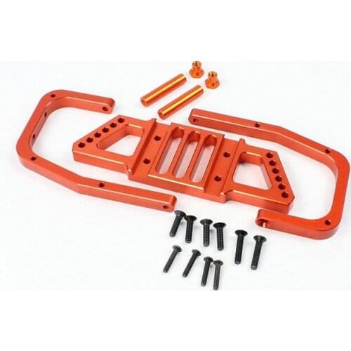 CNC precision machining all metal rear bumper bracket for ROVAN ROFUN KM HPI BAJA 5B 5T 5SC