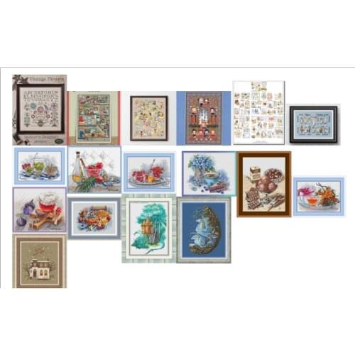 Cross Stitch Set Cross-stitch Kit Embroidery Needlework Craft Packages Cotton Fabric Floss New Designs Embroidery
