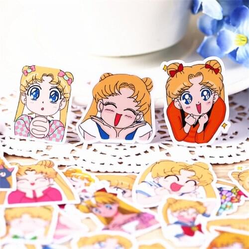36 pcs Beautiful cute Cartoon beauty student paper sticker decoration DIY diary scrapbooking label sticker kawaii stationery