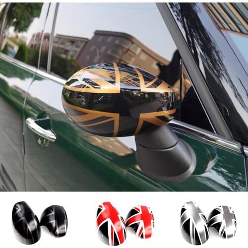 Union Jack Door Rear View Mirror Cover Stickers For Mini Cooper S JCW Countryman F54 F55 F56 F60 July 2019 To 2020 Car-styling