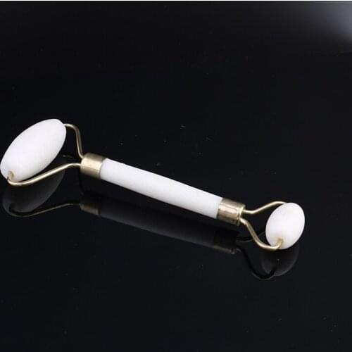 New 1PCS White Natural Facial Dropship Face Massager Jade Roller Massage Tool Jade Roller Face Thin Massager Relaxation Tool