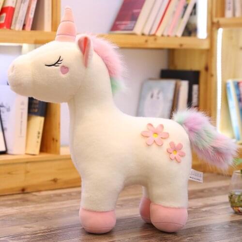 2019 new 25-65cm cute Rainbow Unicorn doll plush toy baby toys high quality gifts for childrens birthday Christmas gifts
