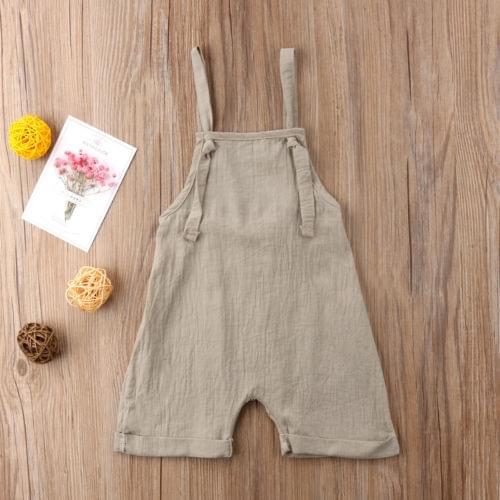 2020 NEW Summer Toddler Kids Boy Girl Bib Pants Romper Jumpsuit Playsuit Outfits Fit For 0-3T ropa de bebe