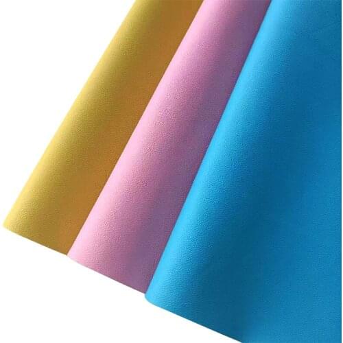 Solid Color Vegan PU Faux Leather Fabric Sheet for Making Cover/Sewing/DIY Accessories