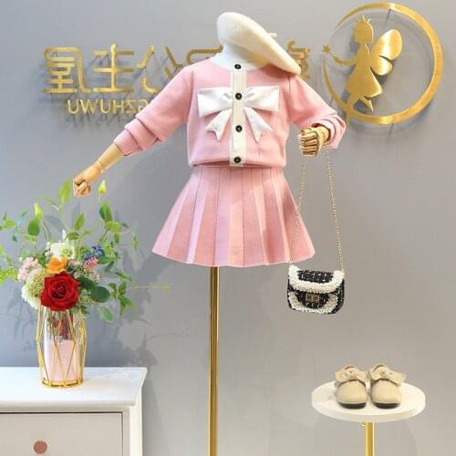 2021Autumn Winter Girl Dress new Children Clothes Knitted Kids Dresses For Girls Party Dress Knitted Sweater Toddler Girl Dress