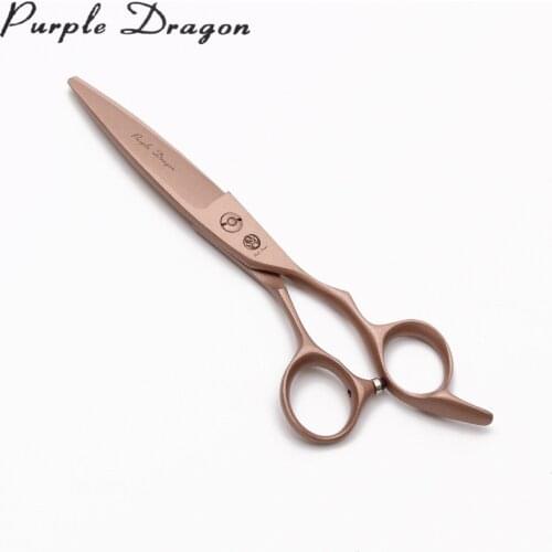 6" Purple Dragon 440C Rose Gold Salon Barber Makas Thinning Cutting Scissors Professional Hair Scissors Haircut Scissors Z9122
