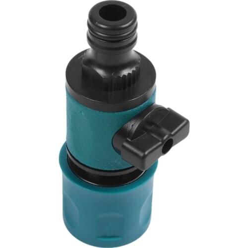 Plastic Valve with Quick Connector Agriculture Garden Watering Prolong Hose Irrigation Pipe Fittings Hose Adapter Switch 1 Pc