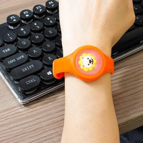 Mosquito Repellent Watch Shape Bracelet Touch Flash Anti-Mosquito Bracelet Durable for Kids C66