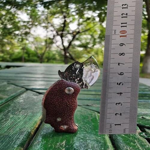 Damascus steel folding knife outdoor convenient portable pocket knife EDC mini collection knife field self-defense pocket knife