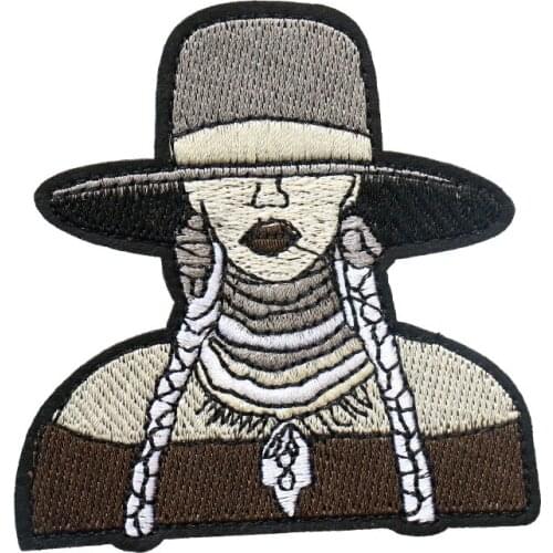 Custom Embroidered Sew On Iron On Patches Badge DIY punk girl for jeans jackets backpacks