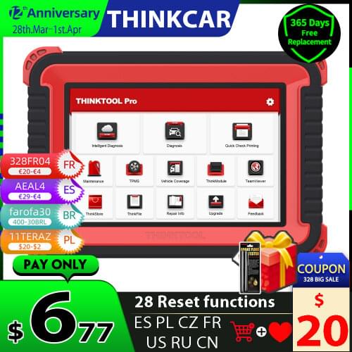 Thinktool Pro Auto OBDII Diagnostic Tool Full System ECU Coding Key Fob Program Surpass Launch X431 V Pro Professional Scanner