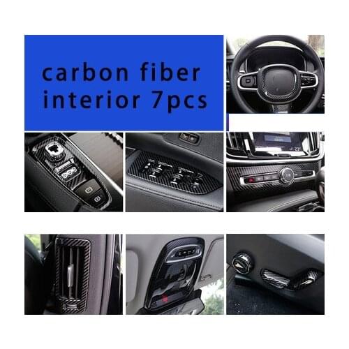 For Volvo S90 carbon fiber interior trim 7pcs